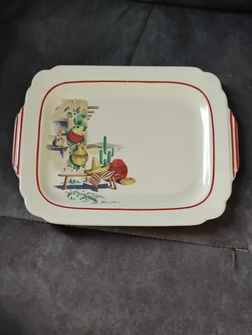Vintage Homer Laughlin Hacienda Tray - Picture 5 of 8